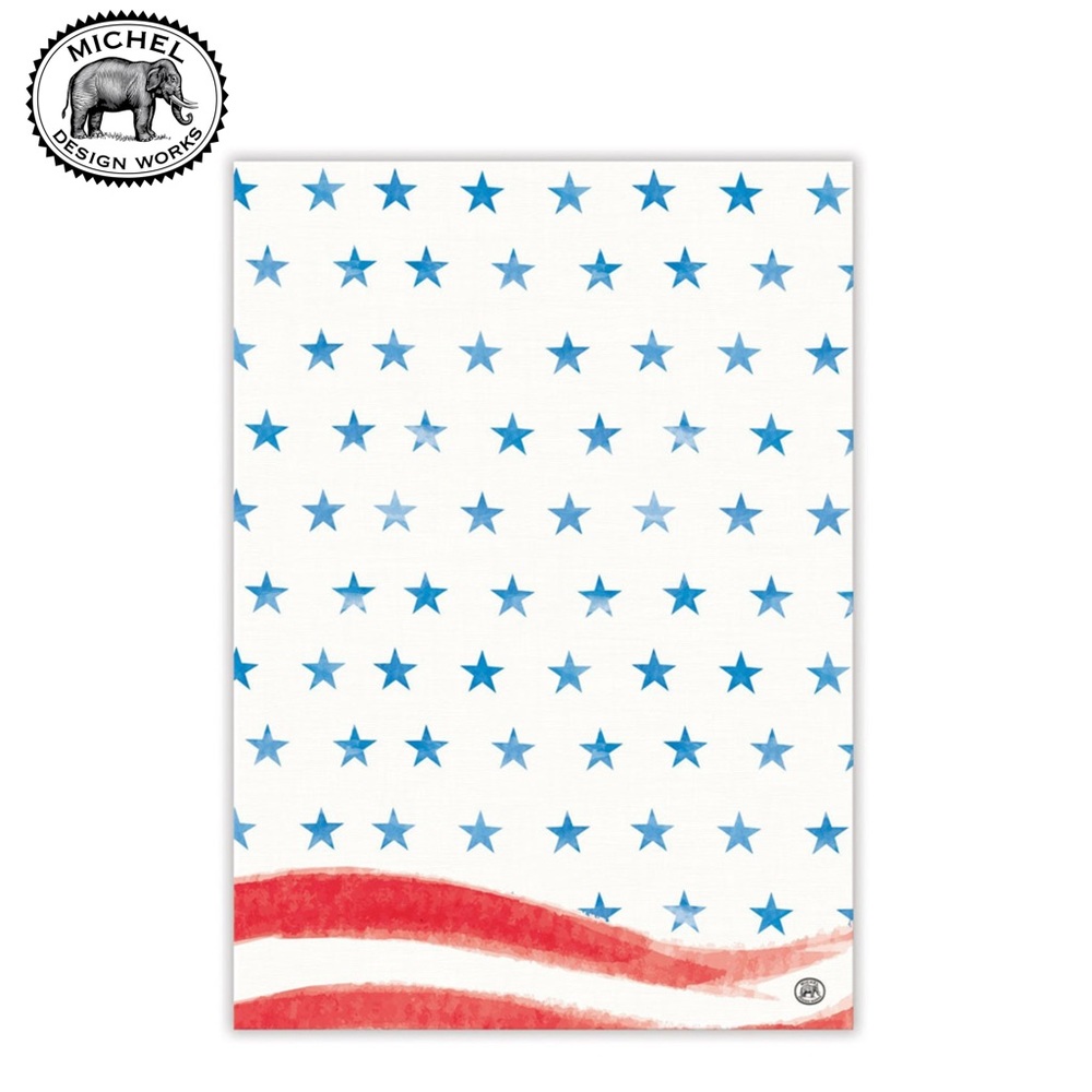 Michel Design Works Red, White & Blue Kitchen Towel